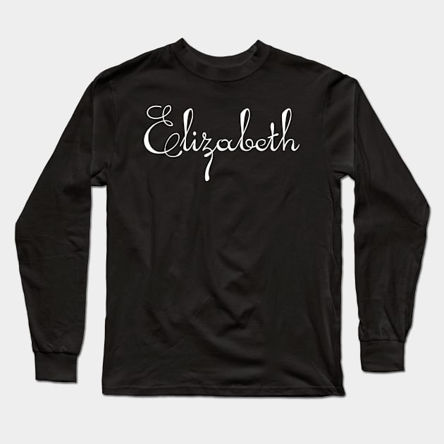 Pick your name. Elizabeth Long Sleeve T-Shirt by CatCoconut-Art